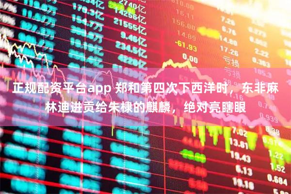 正规配资平台app 郑和第四次下西洋时，东非麻林迪进贡给朱棣的麒麟，绝对亮瞎眼