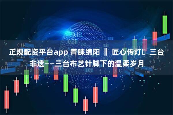 正规配资平台app 青睐绵阳 ‖ 匠心传灯・三台非遗——三台布艺针脚下的温柔岁月