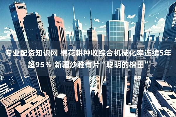 专业配资知识网 棉花耕种收综合机械化率连续5年超95％ 新疆沙雅有片“聪明的棉田”